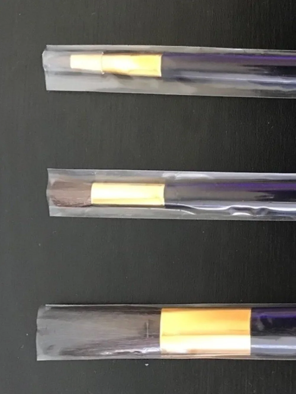 NEW Estee Lauder Makeup Brush Set 3 Brushes Blush Eyeshadow and Lip Never Used